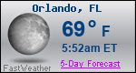 Weather Forecast for Orlando, FL